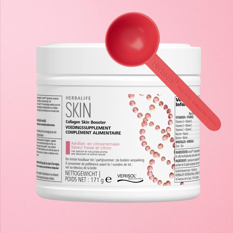 Collagen Skin Booster Saveur fraise et citron 171 g Cuillère doseuse écofriendly incluse!